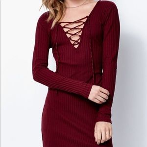 Kendall and Kylie long sleeve dress